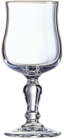 Arcoroc 11392 Verre à Pied Normandie, Trempée, Transparent, 16 cl