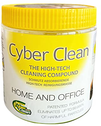 CYBER CLEAN Home & Office Reinigungsmasse 500g - Reinigungsgel, Tastaturreiniger, wiederverwendbare Reinigungsknete für Haushalt, Elektronik, Auto und strukturierte Oberflächen, Staubentferner