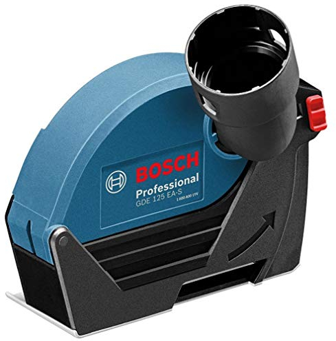 Bosch Professional Absaughaube GDE 125 EA-S zum Trennen (geeignet für Bosch Professional Winkelschleifer, die eine Schutzhaube mit Schraubverschluss besitzen, Scheiben-Ø 125mm)