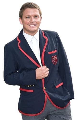 OEM Glee Darlton Warblers Academy Suit Uniform Costume Set (M) Azul oscuro