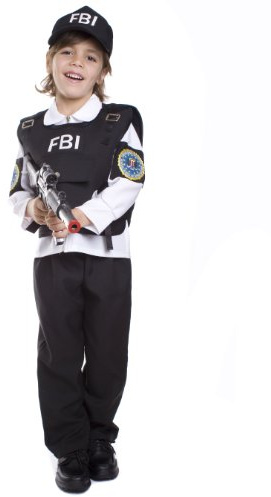 Dress Up America FBI-agenten Barn kostym