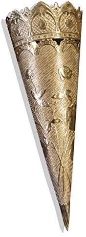 Kunze A061251011 Spitztüte Cornucopia, 2 Stück, Kaschiertes Papier, Gold, 26.5 x 17 x 0.05 cm