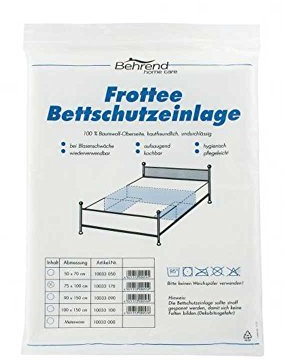 Behrend éponge Tapis de protection de lit Drap Housse Protège Matelas Molleton à revêtement PVC