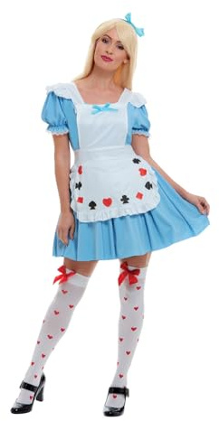 Kartenspiel Damenkostüm mit Kleid, Large