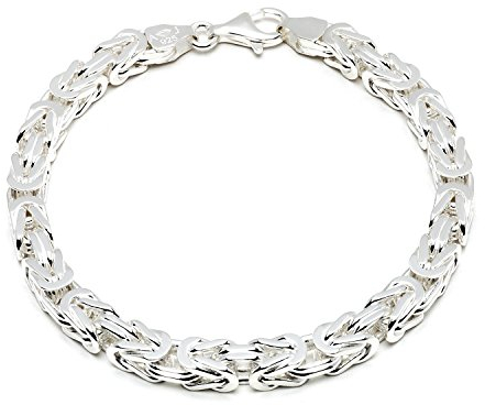 Aurum Jewelry 925 Silberarmband: Königsarmband Silber 7mm 23cm - KA-70-23