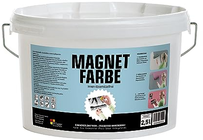 Milacor Peinture magnétique pour intérieur - Gris - 2,5 l