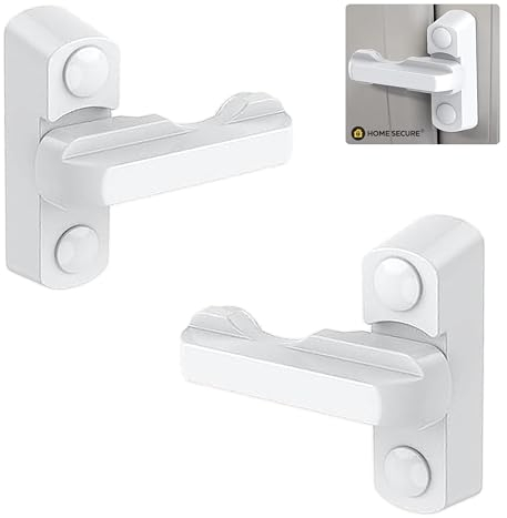 x2 Sash Jammers - Extra Security Locks for uPVC Window & Doors - White