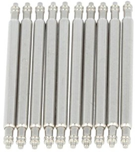 PUREgrey 10 x Federstege/Uhrenstege Durchmesser 1,78 Edelstahl