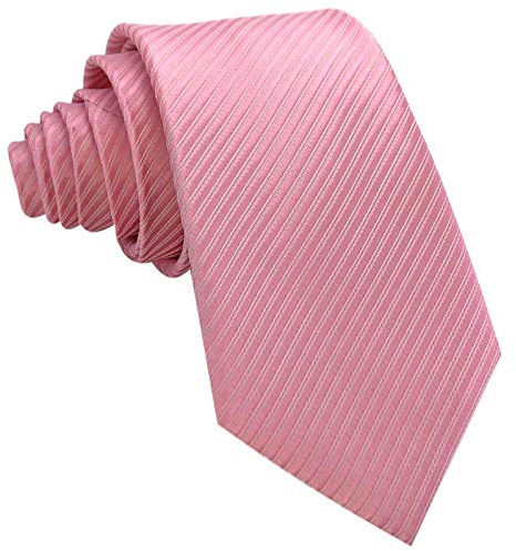 GASSANI Breite klassische Krawatte 10cm | einfarbig gestreift | Herrenkrawatte zum Anzug | Schlips Binder mit Streifen in 19 modischen Farben
