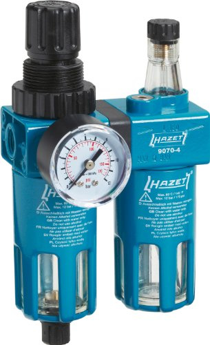 Hazet Wartungseinheit 9070-4, Luftdurchfluss bei 6,3 bar: 1800 Nl/Minute | 580 g, Antrieb 400180 Zubehör , Verbindungsteile, 500960 Schmieren , Reinigen , Pflegen, Ersatzteil verfügbar