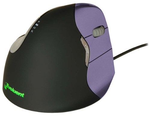 Evoluent Vertikale Maus, 4 kleine PC-Maus, PC/Mac, 2 Wege