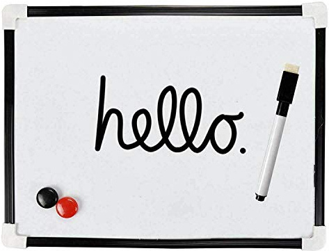 Mini-Whiteboard, A4, magnetisch, mit Stift und Radierer, trocken abwischbar