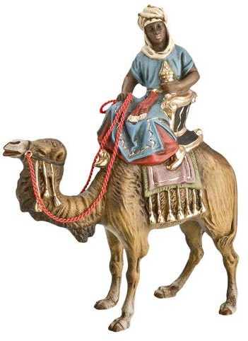 Marolin König schwarz (Caspar) zu Kamel, zu 10-11cm Figuren