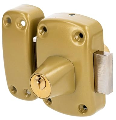 Vachette Verrou de porte Cylindre Double CYCLOP - Ouverture à Clé extérieur et intérieur - Cylindre ø 23 mm, Longueur 45 mm, 5 goupilles - 67603-45/SC - Anti crochetage - 3 clés