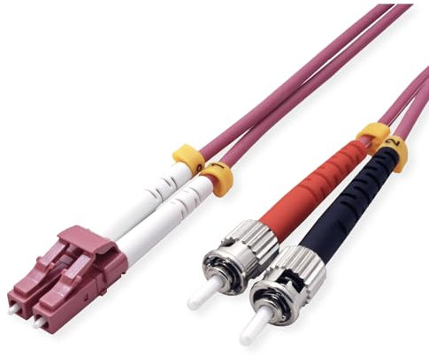 VALUE Cavo di connessione in fibra ottica 50/125µm OM4 LC/ST viola 10m