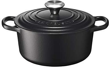 Le Creuset Cocotte Evolution de hierro fundido con tapa, Ø 18 cm, Redonda, Todas las fuentes de calor incl. inducción, 1,8 l, Negro mate