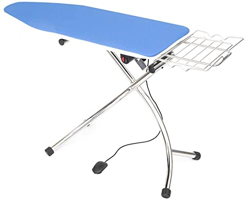 EOLO Asse da Stiro AT09 ARS V3 Professionale Termoaspirante e Soffiante ad uso Domestico Intenso Stabilità Piano (120x45 cm) Copriasse Imbottito Garanzia 5 Anni