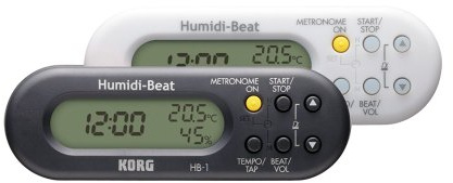 Korg HB-1-BK kompakt metronom med luftfuktighet och temperaturdetektor – svart