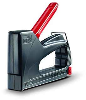 Novus Handtacker J-01, Hobby-Tacker aus ABS-Kunststoff, Griffverriegelung, Ideal für den Einsatz im Garten oder Haushalt