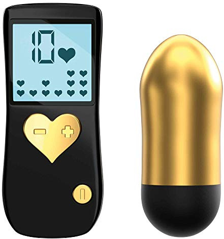 LOVE TO LOVE Secret Bullet Cry Baby, Vibro-Ei 10 Stimulations-Progra mme Ultraweich und Wasserdicht Mit Fernbedienung, Gold