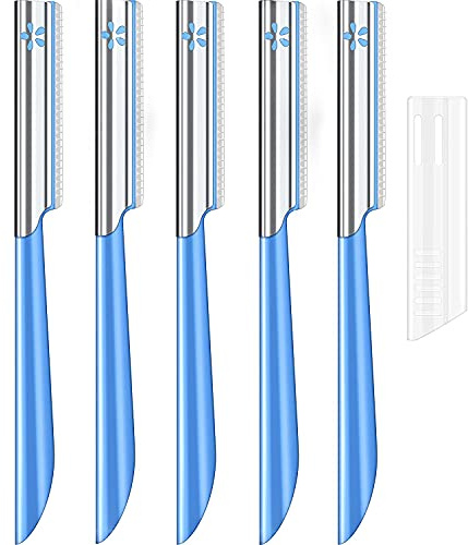 Women Facial Razor for Hair Removal - Dermaplaning Tool Peach Fuzz Trimmer, Fine Hair Remover Eyebrow Razors and Dermaplane Face Shavers Women's Exfoliating for Sensitive Skin Essential Travel