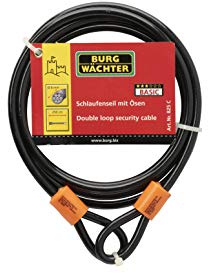 Sterling 825C - Cable Trenzado de Seguridad de Bucle Doble (Acero, Recubrimiento de Vinilo, 0,8 cm x 2,5 m) [Importado de Reino Unido]