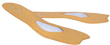 Kaps Semelles orthopédiques en cuir 3/4 pour les escarpins et les talons hauts avec soutien de la voûte plantaire, inserts de chaussures à bout ouvert pour les femmes, ballet, toutes les tailles