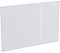 Geberit 115620SI1 Abdeckplatte SIGMA 70 115.620.SI.1 für 2-Mengenspülung Glas weiss, Weiß