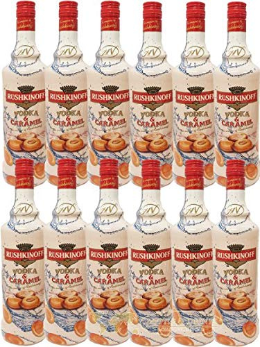 Rushkinoff Vodka Caramelo 12 Fl. x 1 Liter