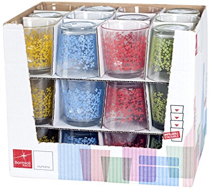 Bicchiere flower singolo acqua Bormioli confezione da 36 bicchieri