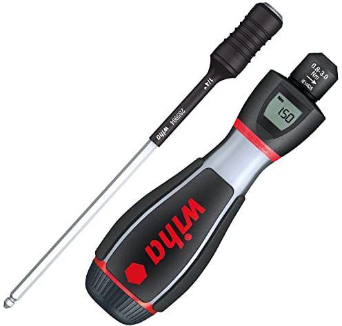 Wiha Drehmoment-Schraubendreher iTorque® mit Digitalskala 0.8-3 Nm I intelligentes Drehmomentwerkzeug I einstellbar I mit digitalem Display (36887)