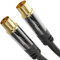 KabelDirekt – 4K TV Aerial Cable, Coaxial Cable – 20m – TV Cable for Digital & Analogue TV, Metal Connectors – Available in 0.5-20m (Plug to Socket, for DVB-C/DVB-T/DVB-S, black)