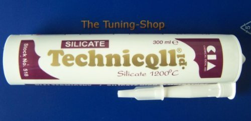 Technicqll High Temperature 1200'C Adhesive Glue for Exhaust Fireplace Ovens Collectors 300 Ml