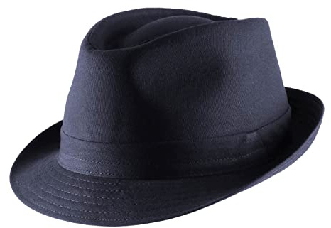 Classic Italy - Cappello Trilby Classic Trilby - Size 55 cm - Marine