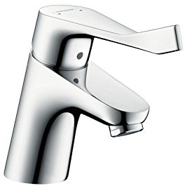 hansgrohe Wasserhahn Focus Care (Armatur mit Auslauf Höhe 70mm und langem Griff), Chrom