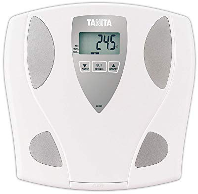Tanita UM-081 Body Fat & Body Water Monitor Scale - Digital Weight & BMI Analyzer - 330 lb Capacity - 2 User Memory - Guest Mode - Japan Technology