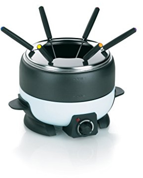kela 66665 Elektro-Fondue, Öl-, Käse-, Fleisch- oder Schokoladenfondue, Für 6 Personen, 1,9 l, 800 W, Simplon, Mehrfarbig