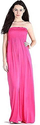 Women's Strapless Summer Maxi Dress