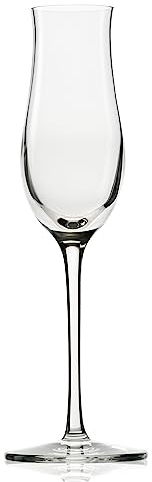 Stölzle Lausitz Grappagläser Grandezza/Grappagläser 6er Set/Schnapsgläser mit Stiel/hochwertige Digestif Glasser/Liquore Glas mit Stiel/Schnapsgläser 105 ml