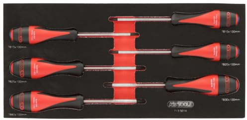 KS Tools 713.5014 Module de Tournevis ULTIMATETORXPercée, 6 Pièces | Module de tournevis ULTIMATE TORX® percé, 6 pièces, chrome vanadium, vissage précis
