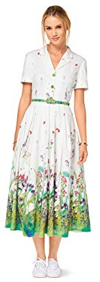 burda style Schnittmuster #6520 Damen Kleid und Hemdblusenstil und Faltenrock Gr. 34-46