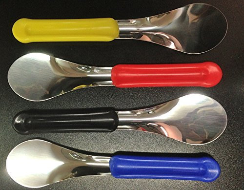 SPATOLA GELATO INOX CUCCHIAIO ICE CREAM SERVER COL. ROSSO CM 30