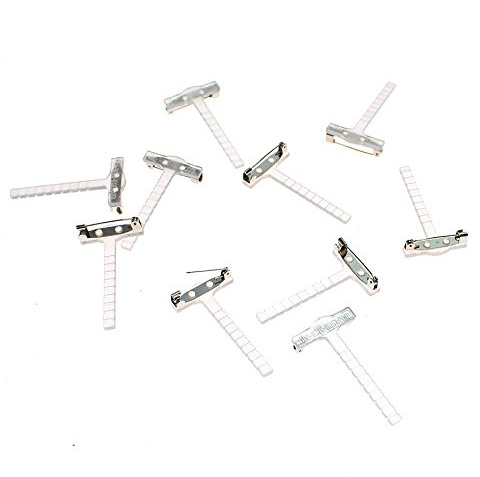 Floral-Direkt 10 x Anstecknadel Anstecker Hochzeit Corsage Revers Clip Pin Corsageclip