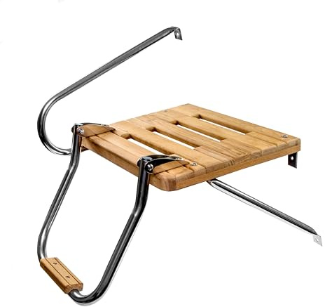 Whitecap en Teck Bateau Plate-Forme de Bain avec échelle pour Moteurs Hors-Bord