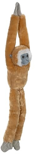Wild Republic 15258 - Hanging Monkey Weißhandgibbon Plüsch-Affe, 51 cm, 20, Weiß Gehandelt Gibbon