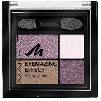 Manhattan Eyemazing Effect, Palette de 4 ombres à paupières scintillantes pour smokey eyes, Farbe Fancy Nudes 60M, 5g