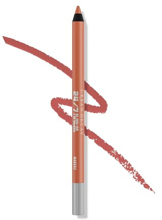 URBAN DECAY 24/7 Glide-On Waterproof Lip Pencil (Naked2 - Medium Beige Nude), Smudge-Proof, Longwearing Lip Liner, Smooth & Creamy Colors, Moisturizing Formula with Vitamin E - 0.04 oz