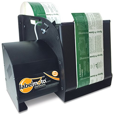 START International LD8100-2EU Elektrischer ultraschneller Etikettenspender, max. Breite 127 mm, Länge 305 mm, Vorschubgeschwindigkeit 19,8 cm/s, Schwarz