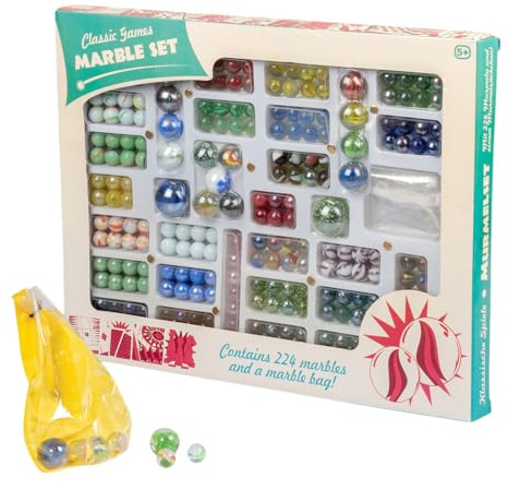 Tobar Marbles - Box of 224 Mixed Designs