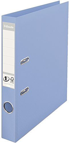 Esselte Solea Power - Raccoglitore ad anelli A4, con meccanismo a leva, dorso 50 mm azzurro